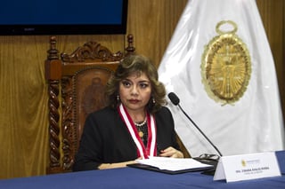 Caos. La nueva fiscal general de Perú, Zoraida Ávalos, anunció en emergencia a la Fiscalía. (EFE)