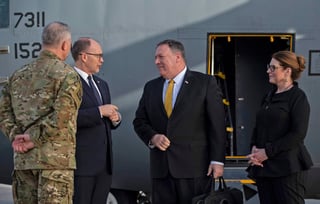 La visita de Pompeo se produce unas dos semanas después del viaje del presidente de Estados Unidos, Donald Trump, a Irak para inspeccionar a las tropas estadounidenses. (AP)