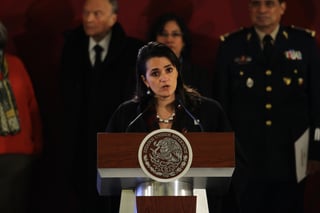 Reporte. La directora del SAT, Margarita Ríos participó en la conferencia matutina del presidente López Obrado. (ARCHIVO)