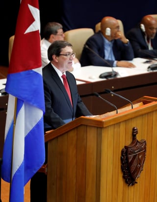 Hostil. El canciller cubano Bruno Rodríguez el anuncio de EU como 'chantaje político y hostilidad irresponsable'. (EFE)