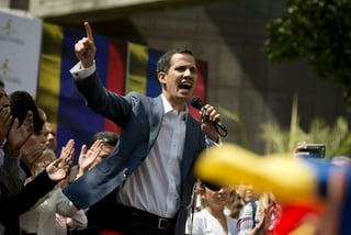 Apoyo. Guaidó dijo además que cuenta con el apoyo de la comunidad internacional y de la mayoría del pueblo venezolano,