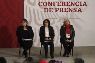 En su conferencia de prensa matutina, en Palacio Nacional, López Obrador le pidió a la titular de la SFP, Irma Eréndira Sandoval, elaborar y entregar dicho informe a más tardar en una semana. (ARCHIVO)