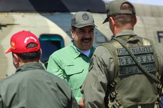 Postura. Nicolás Maduro dijo que sólo busca 'dividir la Fuerza Armada' en Venezuela. (EFE)