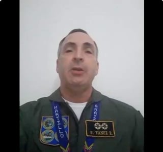 A través de un video, el general expresó su respaldo a Guiadó. (ESPECIAL) 