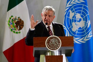 'Queremos que las empresas extranjeras que se asocien con nosotros, sean empresas serias, con dimensión moral, con ética', dijo López Obrador en la firma de un acuerdo marco con la Oficina de las Naciones Unidas de Servicios para Proyectos (UNOPS). (NOTIMEX)
