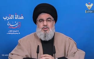 Aclara. Hassan Nasrallah dijo que su grupo no sólo carece de células en Venezuela, sino que tampoco tiene influencia allí. (EFE)