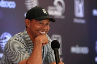 Tiger Woods durante una conferencia de prensa previa al torneo.