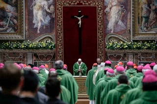 Compromiso. El papa Francisco ofició una misa en el Vaticano para clausurar la cumbre. (AP)