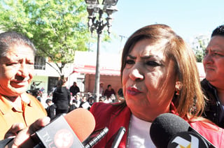 Maria Luisa González Achem habló acerca del adeudo con CFE. (FABIOLA P. CANDEO) 