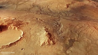 Muestra los canales y valles secos en la superficie de Marte. (ESPECIAL)