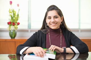Logro. La mexicana Dafne Almazán, de 17 años, ya es estudiante de maestría en Harvard. (EL UNIVERSAL)