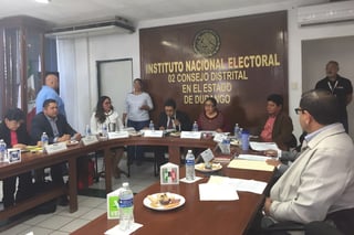 Ayer se celebró la sesión ordinaria del Consejo Distrital 02 del Instituto Nacional Electoral en Gómez Palacio. (EL SIGLO DE TORREÓN)