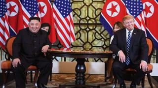 'La velocidad no es importante, lo importante es que lleguemos al acuerdo correcto', dijo Trump al comienzo de una reunión a solas con Kim, durante la segunda jornada de su cumbre en Hanói. (ESPECIAL)