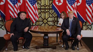 El líder norcoreano, Kim Jong-un, y el presidente de Estados Unidos, Donald Trump, iniciaron ayer con optimismo contenido la segunda jornada de su cumbre en Hanói, en la que está prevista la firma de una declaración para lograr avances en desnuclearización. (EFE)