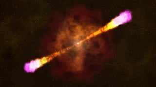 Los astrónomos exponen las consecuencias de ese fenómeno, que hasta ahora confirma la asociación de las estrellas de neutrones con una de las explosiones más poderosas del Universo: los estallidos de rayos gamma. (ARCHIVO)