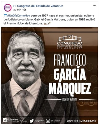 El error que se públicó en la cuenta oficial del Congreso de Veracruz se convirtió en viral en las redes sociales. (ESPECIAL)
