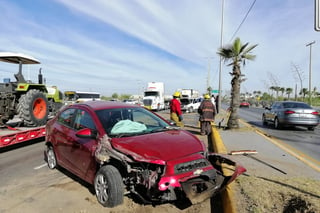 El accidente ocurrió sobre el bulevar Ejército Mexicano, frente a la Fiscalía General del Estado de Coahuila.