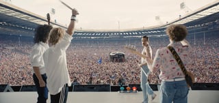 Bohemian Rhapsody. La película termina con la icónica actuación de Queen en el Live Aid de 1985. (ARCHIVO)