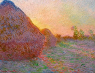 Meules, creada por Monet en 1890, es parte de su serie Almiares, y es una de las pocas de este grupo que han salido a subasta este siglo y que aun es propiedad privada. (EFE)