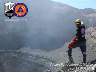 El Grupo de Operaciones y Respuesta ante Desastres, Ayuda y Salvamento subió esta foto como evidencia de su escalada al volcán.