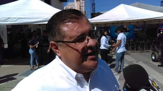 Sergio Lara Galván, secretario del Ayuntamiento, habló sobre el evacuo a más de 600 empleados de la presidencia municipal previo a la marcha de ciudadanos. (EL SIGLO DE TORREÓN)