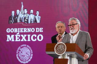 Alejandro Encinas y López Obrador presentaron el plan de protección a periodistas y defensores de derechos humanos. (NOTIMEX) 