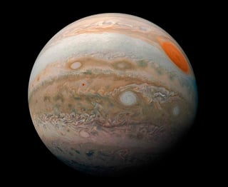 La fotografía fue tomada por la nave espacial Juno mientras realizaba un sobrevuelo cercano al “gigante gaseoso”. (TWITTER)