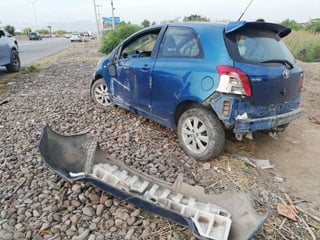 El accidente se registró esta mañana sobre al autopista Torreón-San Pedro. (EL SIGLO DE TORREÓN) 
