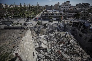 Así quedaron unas de las instalaciones de Hamás que fueron atacadas por misiles de Israel. (EFE)