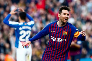 Lionel Messi marcó los dos tantos del Barcelona en la victoria 2-0 sobre el Epanyol.