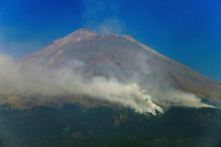 Se mantiene Alerta Amarilla Fase 3 por actividad del volcán Popocatépetl. (ARCHIVO) 
