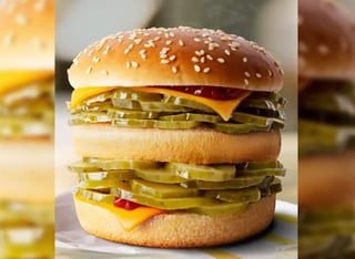 La McPickle Burger no era en serio, pero mucha gente no se dio cuenta que la propuesta era broma. (INTERNET)