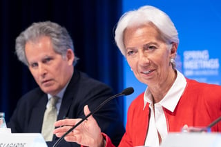 La directora gerente del Fondo Monetario Internacional (FMI), Christine Lagarde, anunció este jueves en una entrevista con Efe que visitará México el 29 y 30 de mayo para reunirse con las autoridades locales y dar un discurso en el Senado. (EFE)