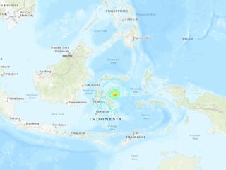 El epicentro del terremoto se localizó a 223 kilómetros al norte de Kendari, en el sur de Célebes, informó la agencia de noticias Bernama. (Especial)