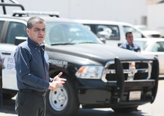 El gobernador Miguel Riquelme Solís entregó 25 nuevas unidades a la Secretaría de Seguridad Pública Estatal.