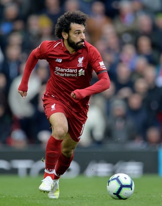 El egipcio Mohamed Salah anotó en el triunfo ayer del Liverpool.