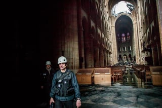 Grandes pérdidas dejó el incendio a de la catedral de Notre Dame. (EFE) 