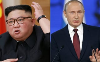 Putin asistirá al foro sobre la Nueva Ruta de la Seda china que se celebrará en Pekín los días 26 y 27 de abril, por lo que no se descarta que el líder ruso se reúna con Kim a la ida o la vuelta de su viaje a China. (ARCHIVO)
