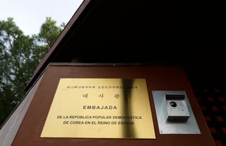 La embajada de Norcorea en España fue allanada el 22 de febrero.