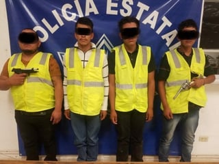 Las personas detenidas fueron identificadas como José, Ángel, Alan y Adrián N. (ESPECIAL) 
