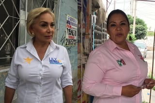 Tanto Liliana Estrella como Anavel Fernández contemplan el mejoramiento del Parque Industrial Lagunero de Gómez P. (EL SIGLO DE TORREÓN)