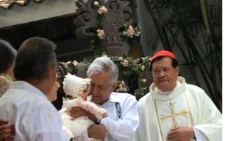 Andrés Manuel López Obrador bautizó a una hija de Miguel Rincón el pasado mes de marzo.