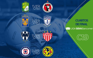 León, Tigres, Monterrey, Cruz Azul, América, Necaxa, Pachuca y Tijuana son los invitados a la Fiesta Grande del futbol mexicano. (Especial)