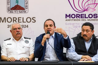 Cuauhtémoc Blanco, gobernador de Morelos, señaló que la seguridad será reforzada en la entidad tras la balacera en la capital. (NOTIMEX)