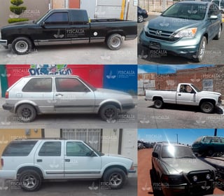Se recuperaron seis vehículos en distintas acciones en la ciudad de Durango. (ESPECIAL)