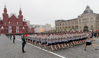 Rusia realiza el desfile de aniversario de la victoria sobre la Alemania nazi. (EFE)