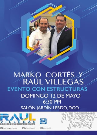 El líder nacional del PAN, Marko Cortés estará hoy en Gómez Palacio y Lerdo con los candidatos a las alcaldías. (EL SIGLO DE TORREÓN)