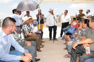 Dijo que trabajará en una amplia coordinación con los tres niveles de Gobierno para garantizar el consumo de agua para todos los habitantes de la región Lagunera. (ESPECIAL) 
