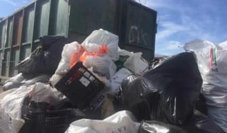 El jefe de la corporación precisó que los hechos ocurrieron en el sitio donde se coloca el recipiente de basura de negocios, en callejón Obregón y calle 19 de la localidad. (ESPECIAL)
