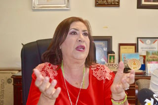 La alcaldesa de Lerdo dijo que ella no le ha levantado la mano a ningún candidato y que ha sido respetuosa del proceso. (EL SIGLO DE TORREÓN)
